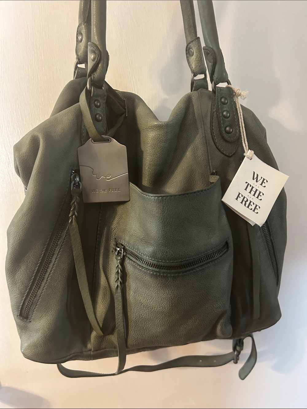 Free People Emerson Tote in Secret Sage